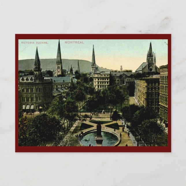 Postal Plaza Victoria, Montreal Vintage (Anverso)