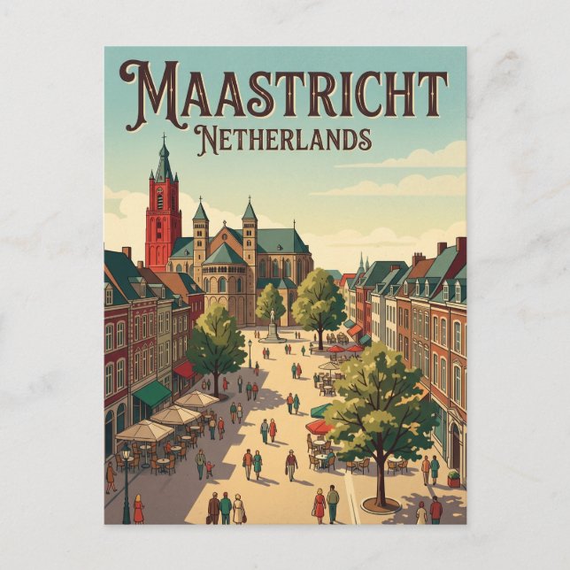 Postal Plaza Vrijthof, Maastricht Países Bajos (Anverso)