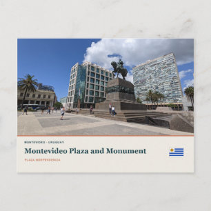Postal Plaza y Monumento de Montevideo