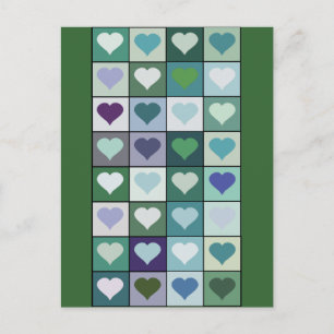 Postal Plazas del corazón verde