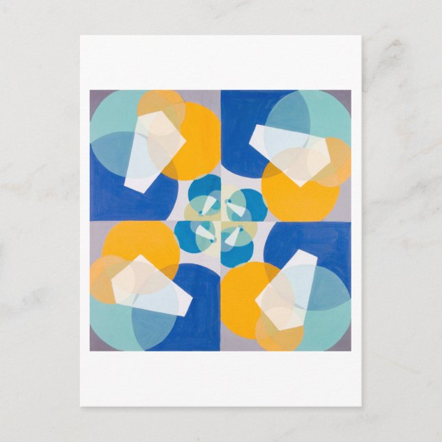 Postal Plazas verdes de Joseph Schillinger (Anverso)