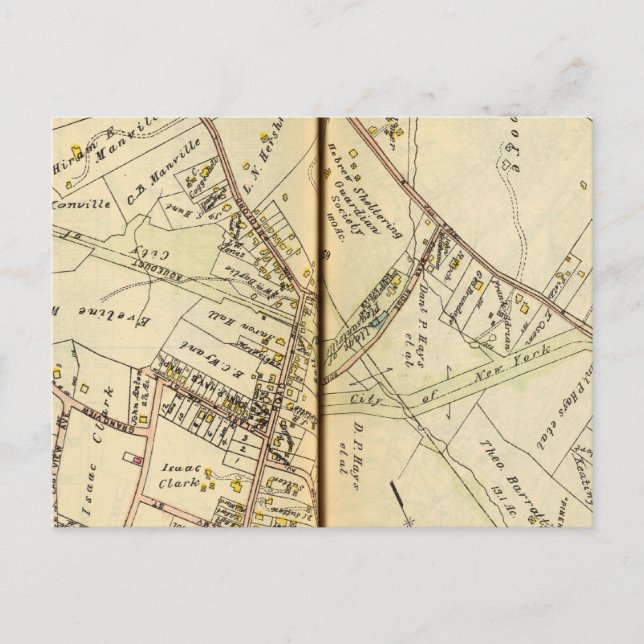 Postal Pleasantville, Nueva York (Anverso)