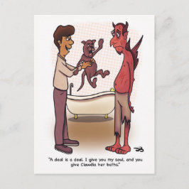 Postal plegada de Clawdia