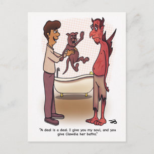 Postal plegada de Clawdia