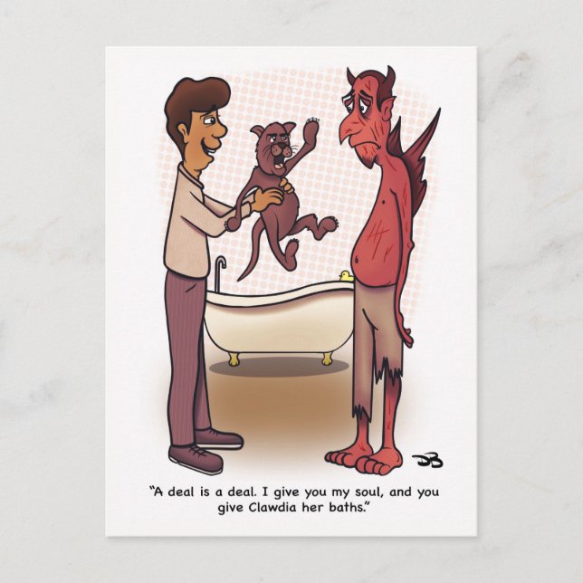 Postal plegada de Clawdia (Anverso)