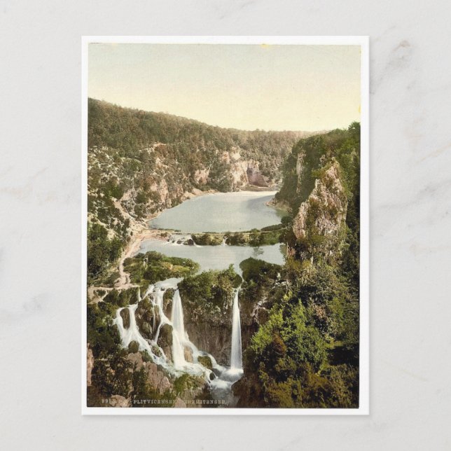 Postal Pletvicerseen (es decir, lago Plitvice), Ermitense (Anverso)
