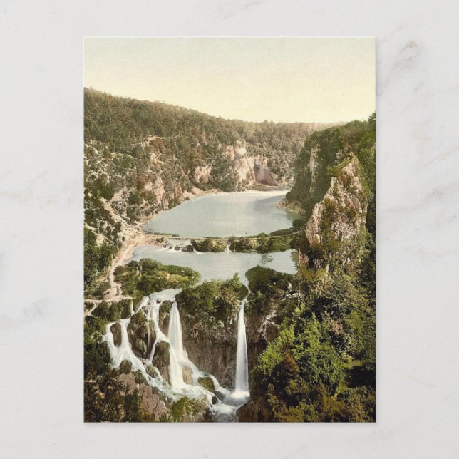 Postal Pletvicerseen (es decir, lago Plitvice), Ermitense (Anverso)
