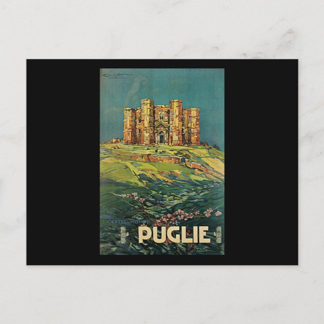 Postal Plinio Codognato Pugile Castel Del Monte (Anverso)