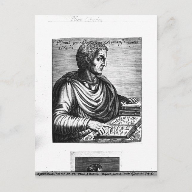 Postal Pliny el anciano (Anverso)