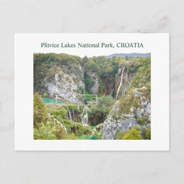 Postal PLITVICE LAKES PARQUE NACIONAL, CROATIAPostcard (Anverso)