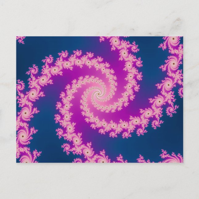 Postal Plum - Postcard fractal (Anverso)