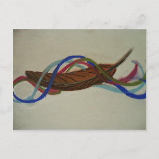 Postal pluma de elementos