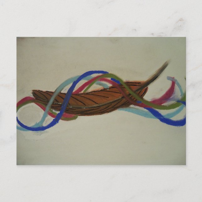 Postal pluma de elementos (Anverso)