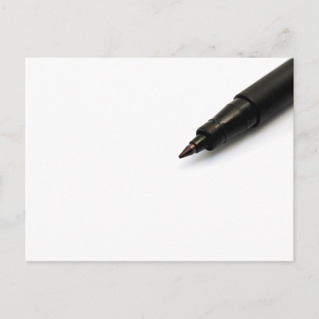 Postal Pluma de punta negra (Anverso)