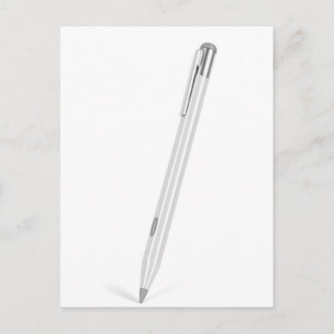 Postal Pluma para tablet o computadora gráfica