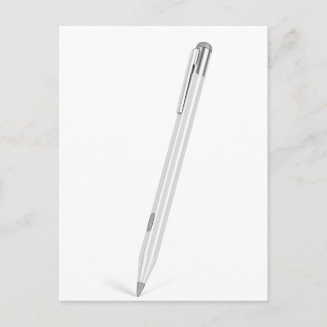 Postal Pluma para tablet o computadora gráfica (Anverso)