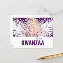 plumas blancas Fiesta negra Feliz Kwanzaa