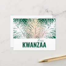 plumas blancas Fiesta negra Feliz Kwanzaa