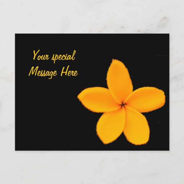 Postal Plumeria (Anverso)