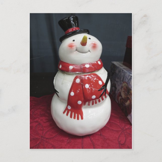 Postal Plump Snowman (Anverso)