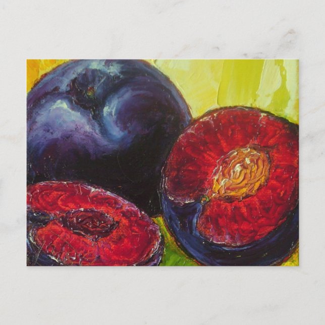 Postal Plums Post Card Card Card (Anverso)