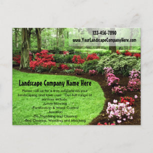 Postal Plush Green Landscape Lawrence Care Business
