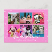 Plushiemail personalizado de fotos de corazones ro