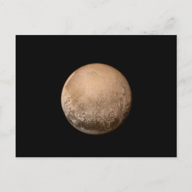 Postal Plutón, mi planeta favorito - New Horizons NASA (Anverso)