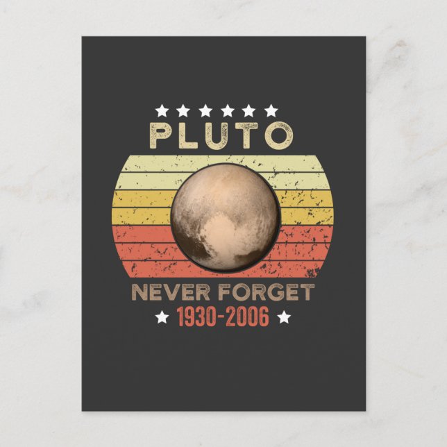 Postal Plutón Nunca Olvides 1930-2006 (Anverso)