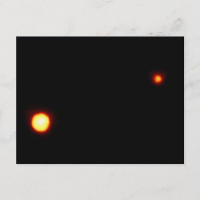 Postal Plutón y su luna, Charon (Anverso)