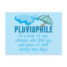 Pluviophiophile Rain Lover Bonito Blue Umbrella