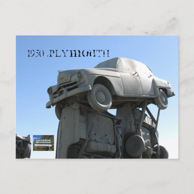 Postal Plymouth 1950 (Anverso)