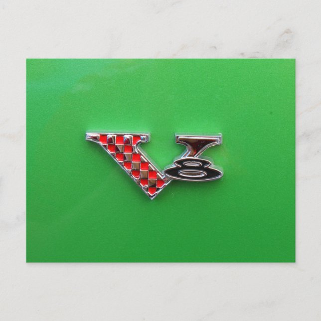 Postal Plymouth V8 1958 (Anverso)