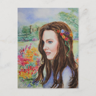 Postal PMACarlson Princesa Kate Sapphire Postcard