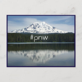 Postal #pnw (etiqueta Pacífico Noroeste) con Mt Adams