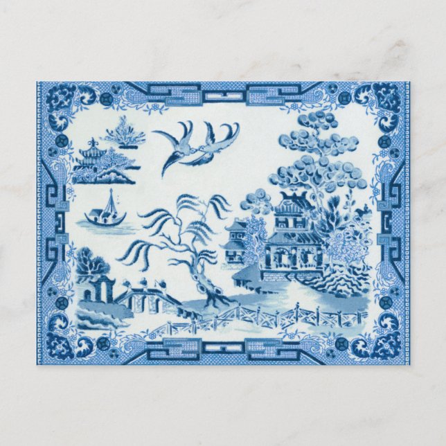 Postal Poatcard Blue Willow (Anverso)