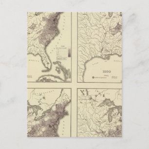 Postal Población de Estados Unidos 1790-1820