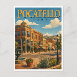 Postal Pocatello Idaho Old Town GeoSaga