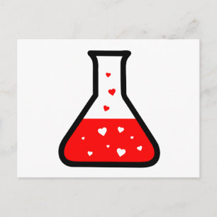 Postal Poción de amor (ciencia)