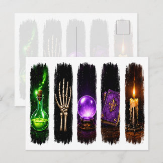 Postal Poción Mágica, decoración de Bruja Celestial