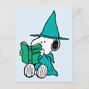 Postal Pociones mágicas de Snoopy de Peanuts Halloween