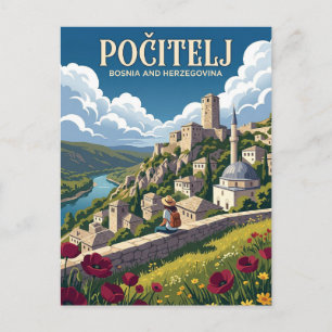 Postal Počitelj Bosnia y Herzegovina