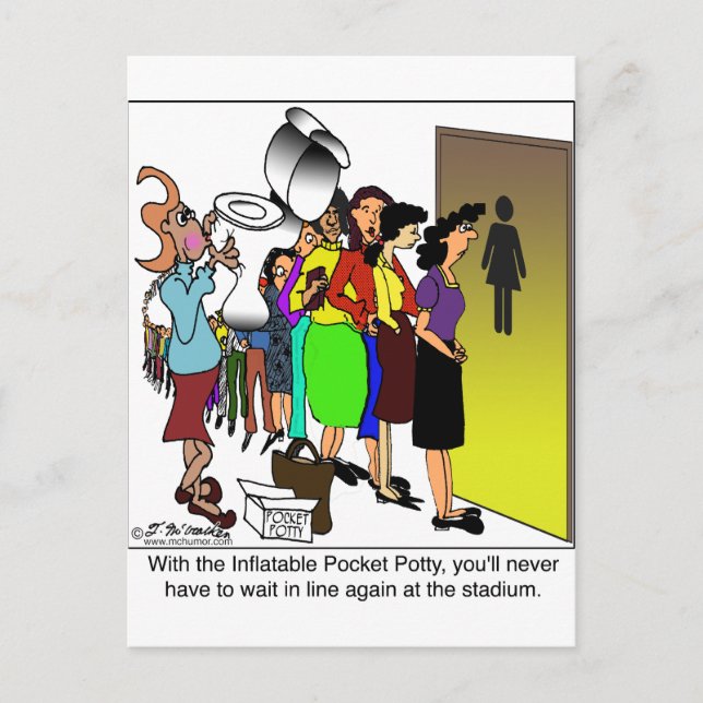 Postal Pocket Potty inflable (Anverso)