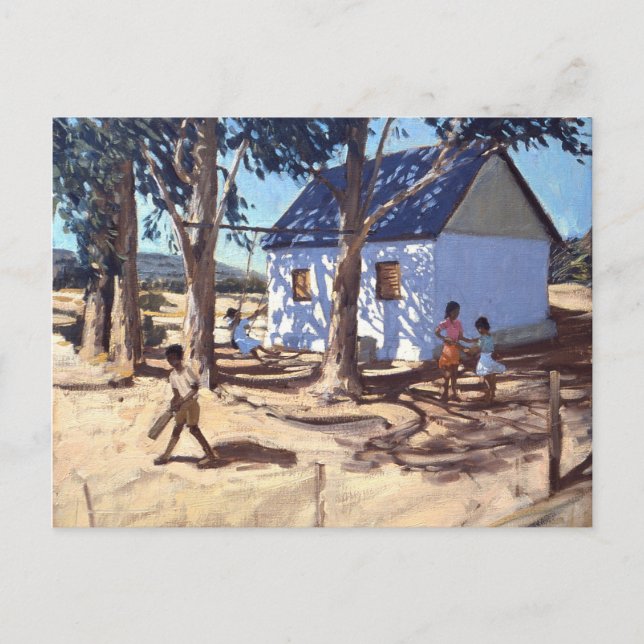 Postal Poco Karoo blanco Suráfrica de la casa (Anverso)