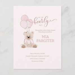 Postal Podemos Bailar Con Teddy Bear Baby Shower De Presu