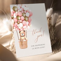 Podemos esperar a Pink Gold Baby Shower Gracias