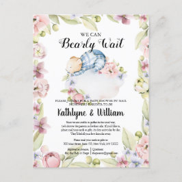 Postal Podemos Esperar A Que El Niño Teddy Bear Baby Show