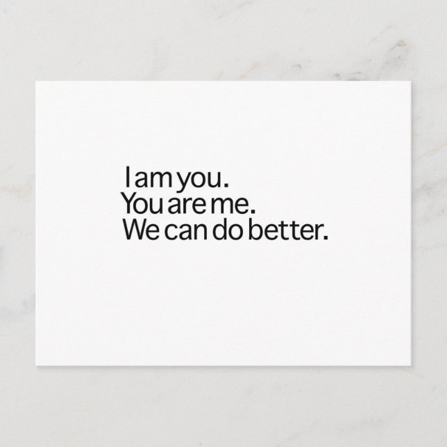 Postal Podemos hacerlo mejor (Anverso)