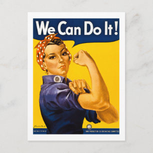 Postal ¡Podemos hacerlo! Rosie el vintage WW2 del