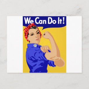 Postal ¡Podemos hacerlo! Rosie la remachadora cartel de l